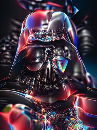 Detailed 3D Render of Darth Vader