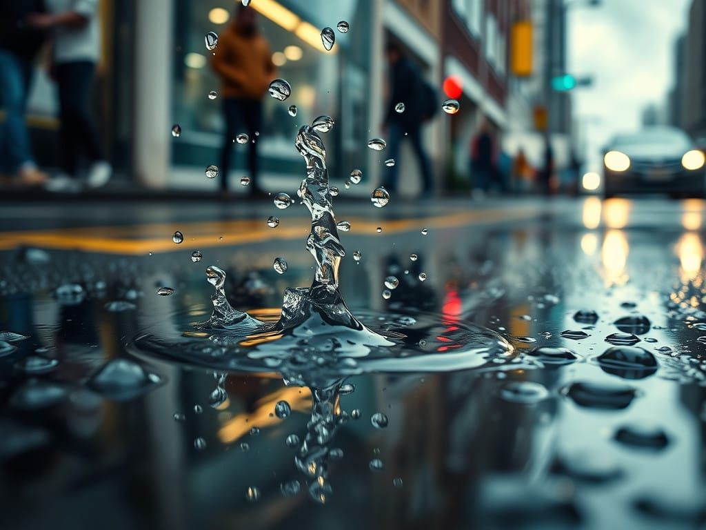 Urban Oasis in Rainy Metropolis