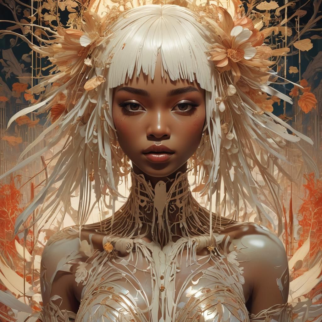 Intricate Fashion Dreamscape with Dynamic Lighting