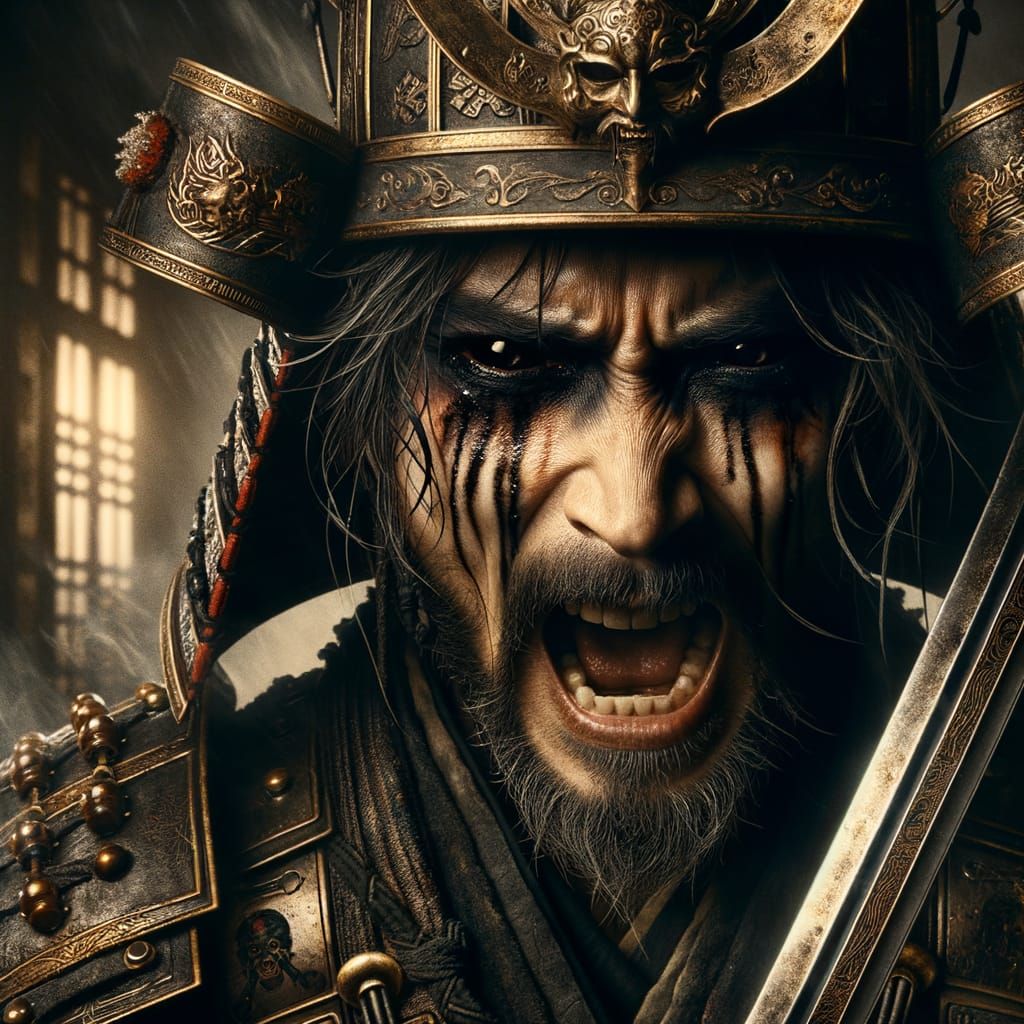 Dark Fantasy Swordsman's Descent into Darkness