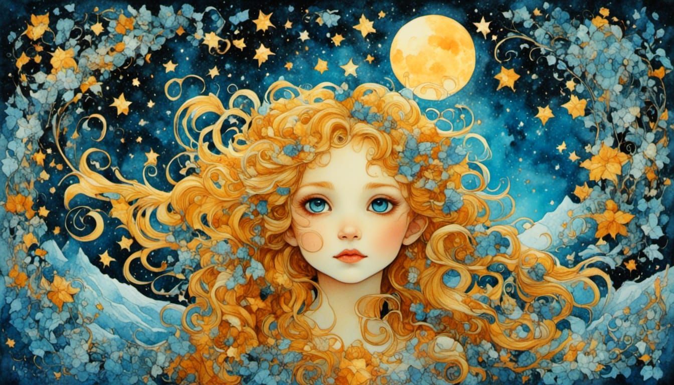 Hyperrealistic Elf Woman Portrait with Fairytale Details