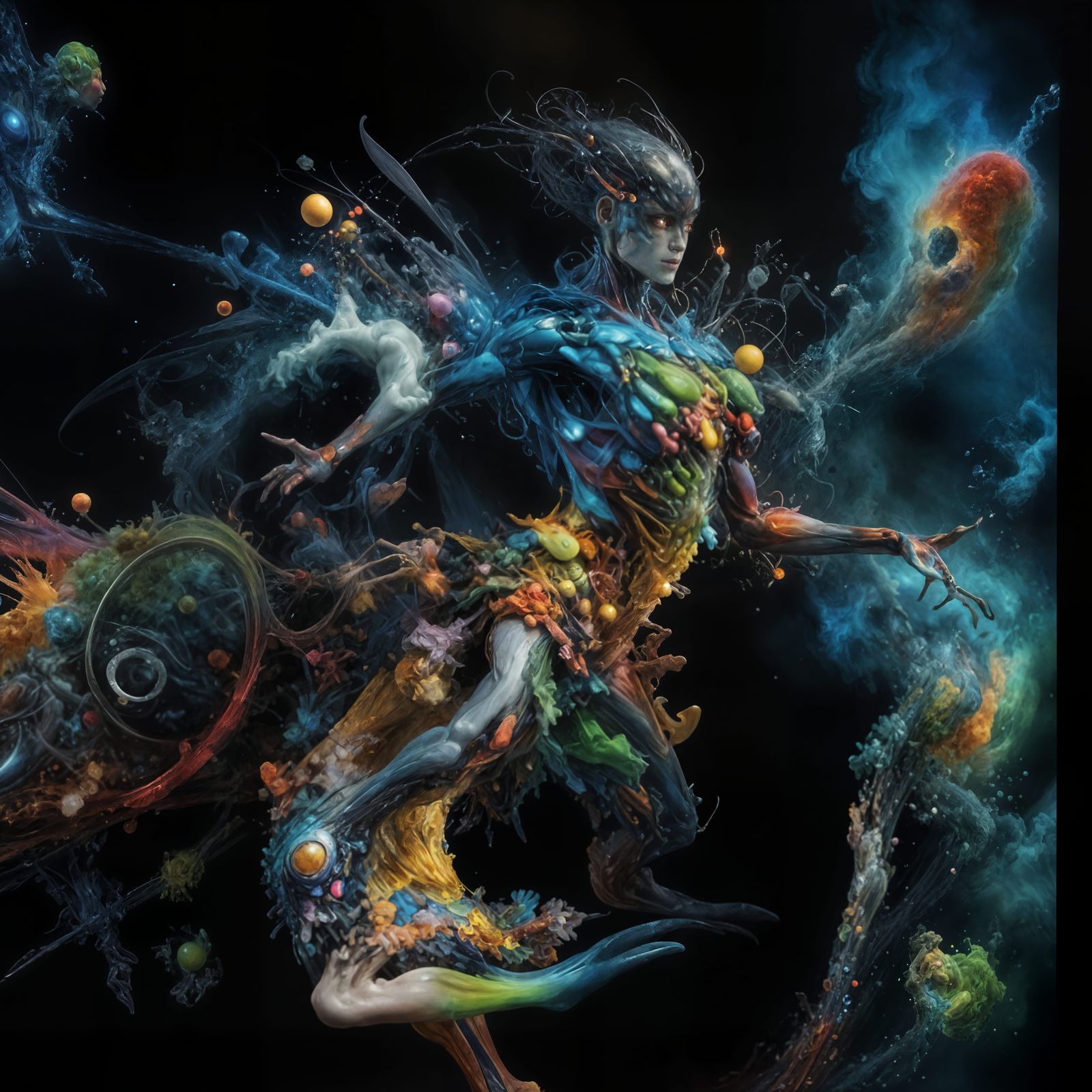 out of quantum foam comes (an actor in a silly suit) ..........