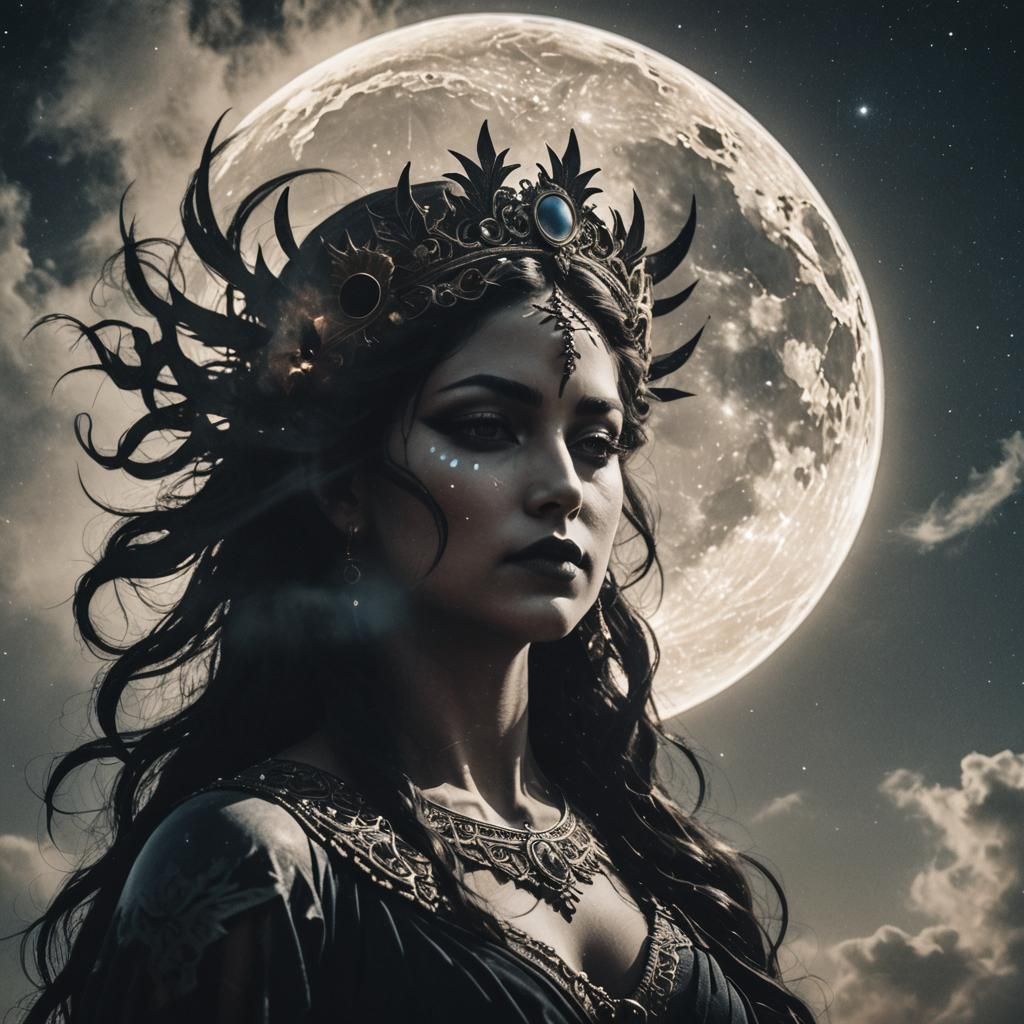 Nyx and the moon