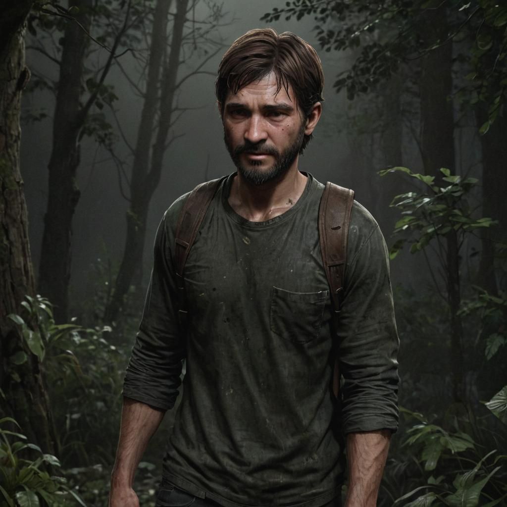 Dystopian Teenage Boy in Hyperrealistic Style