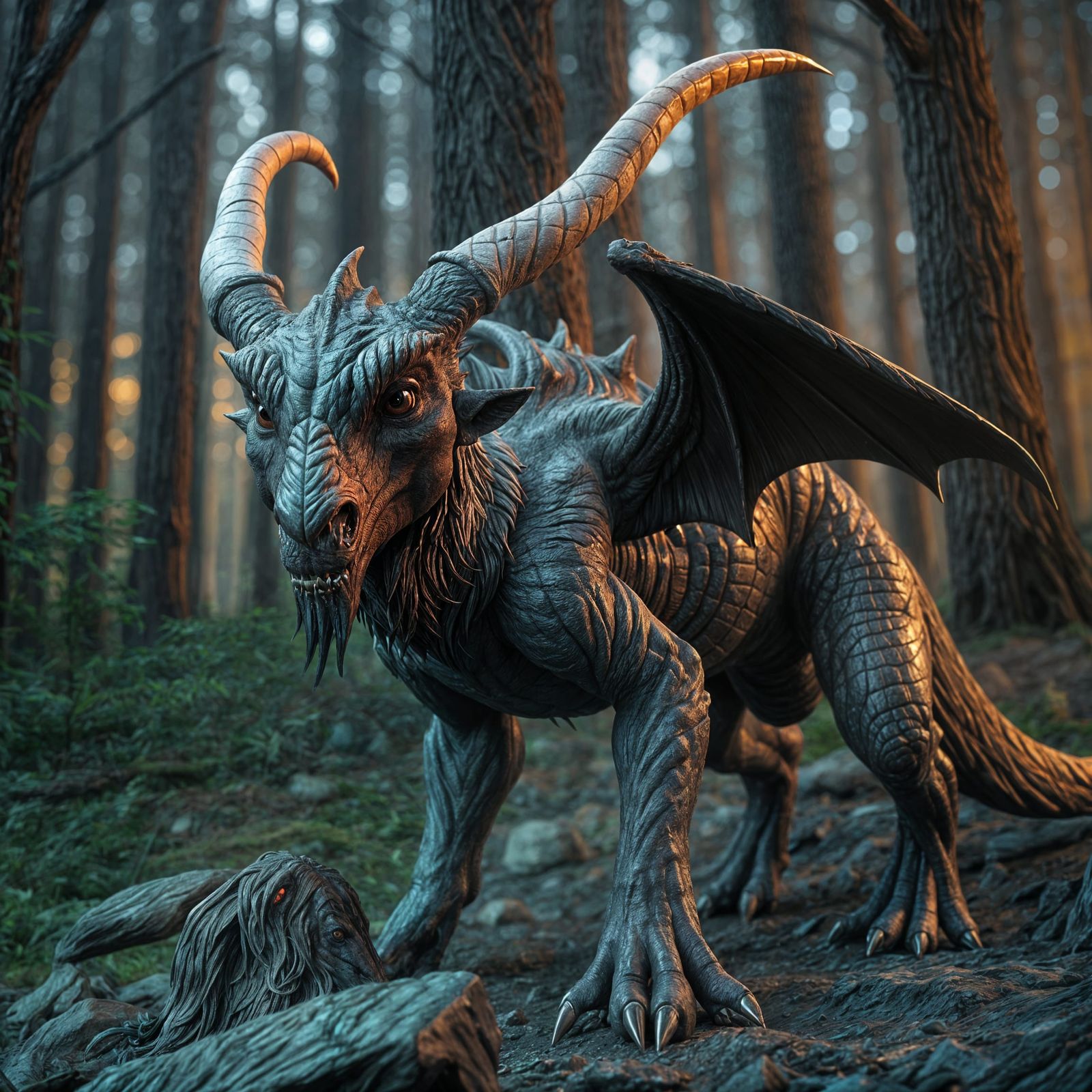 Mythical Creature Sculpted in ZBrush