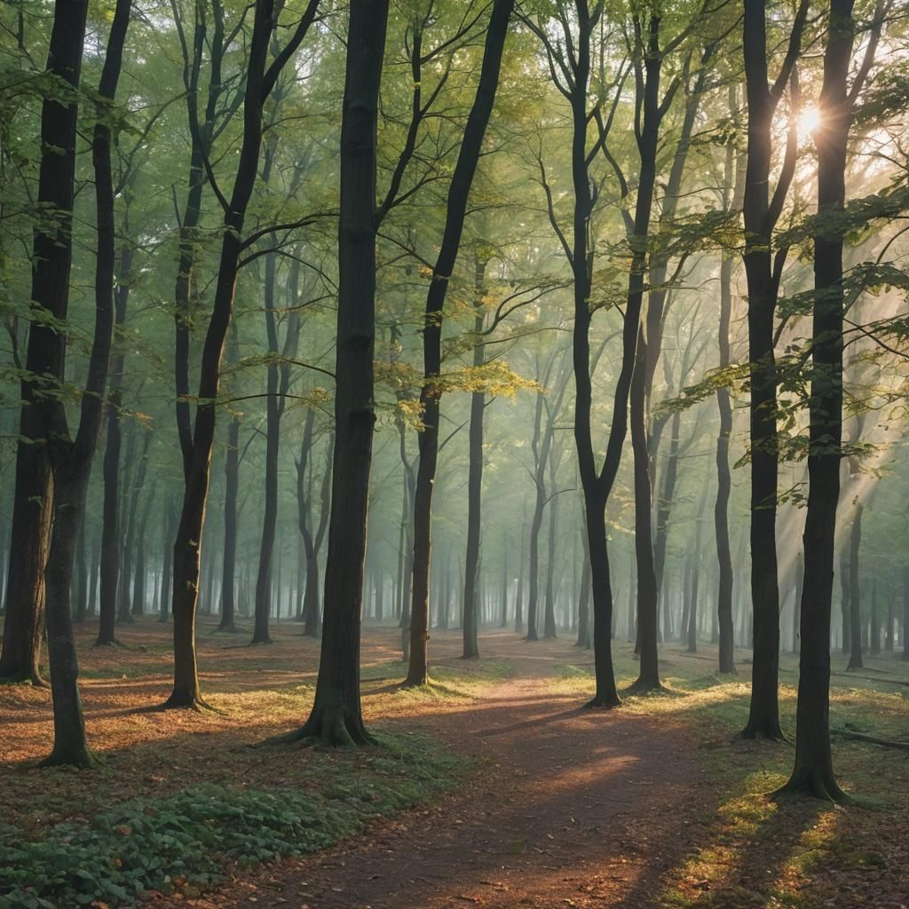 Vienna Forest in Morning Light