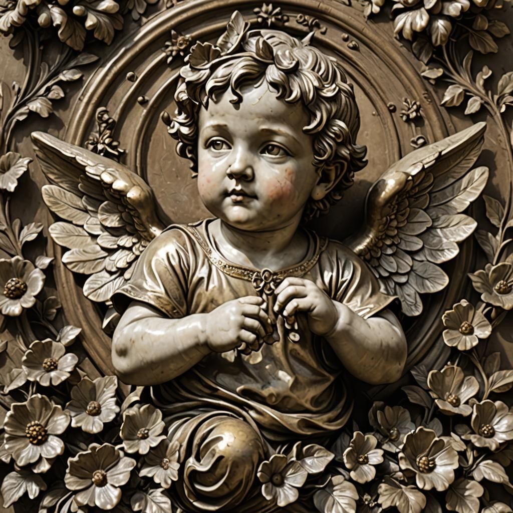 AI Generated Image of a Cherub