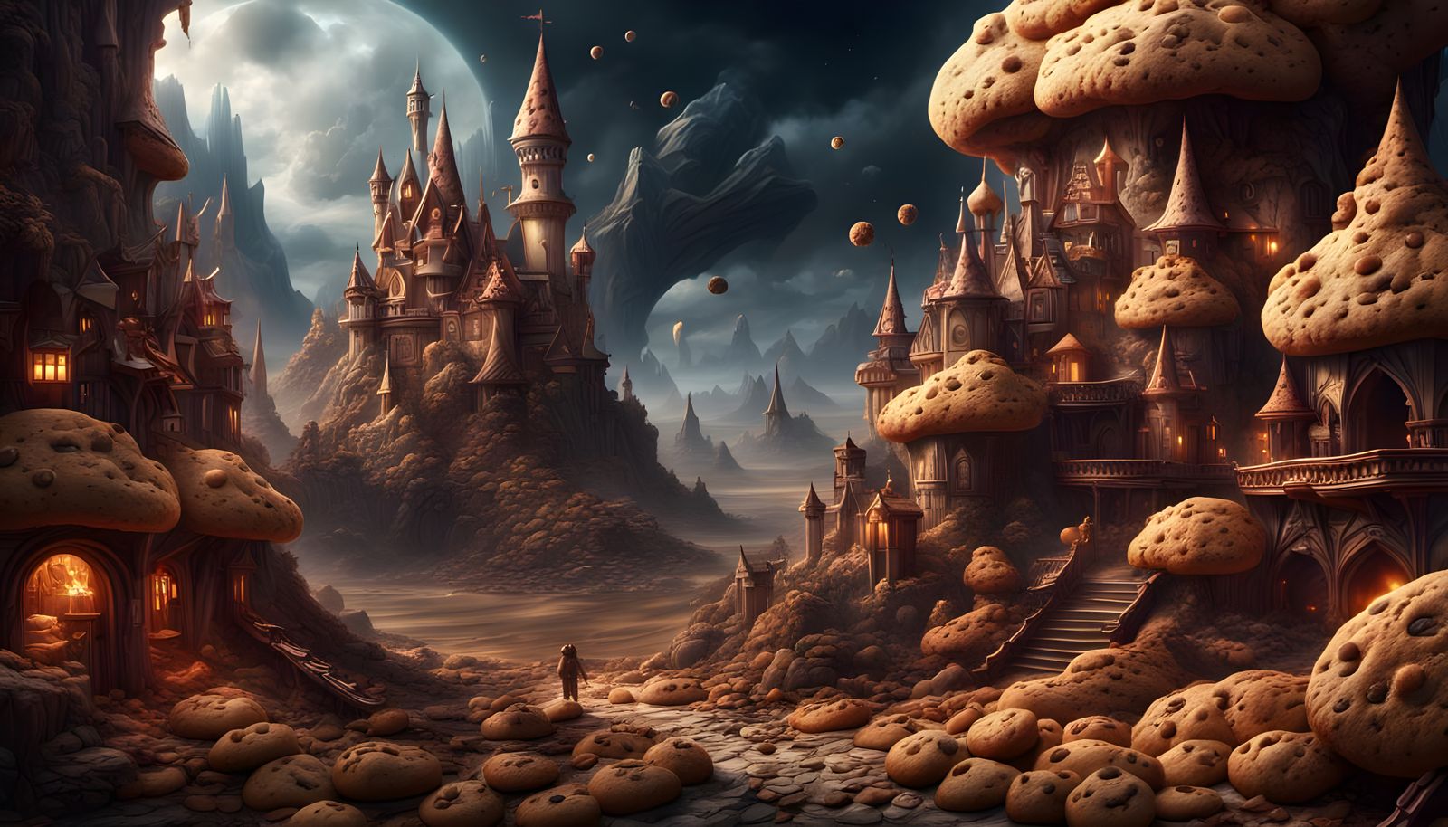 Epic Cookie Kingdom Digital Matte Painting