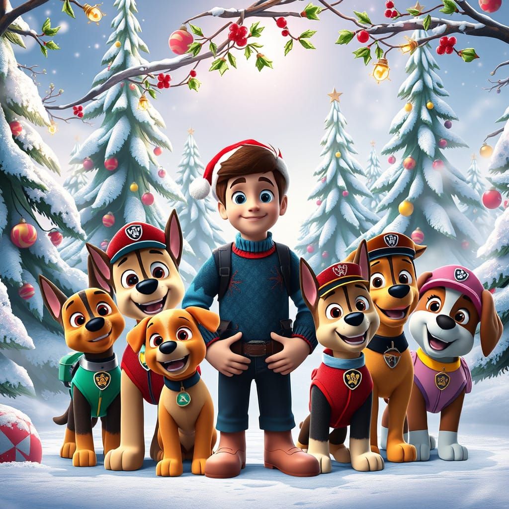Paw Patrol Heroes Enjoy Magical Christmas Wonderland