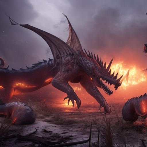 Unicorns Triumph Over Dragons in Apocalyptic Battle