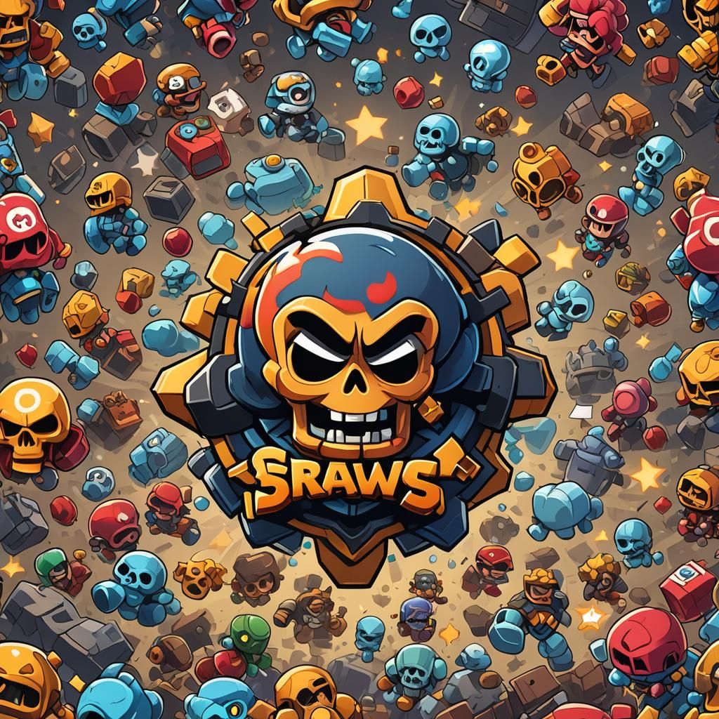 Brawl Stars Logo in Manga Style