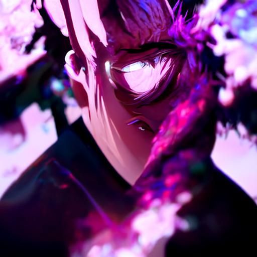 Jujutsu Kaisen Portrait in Hyperdetailed Digital Art