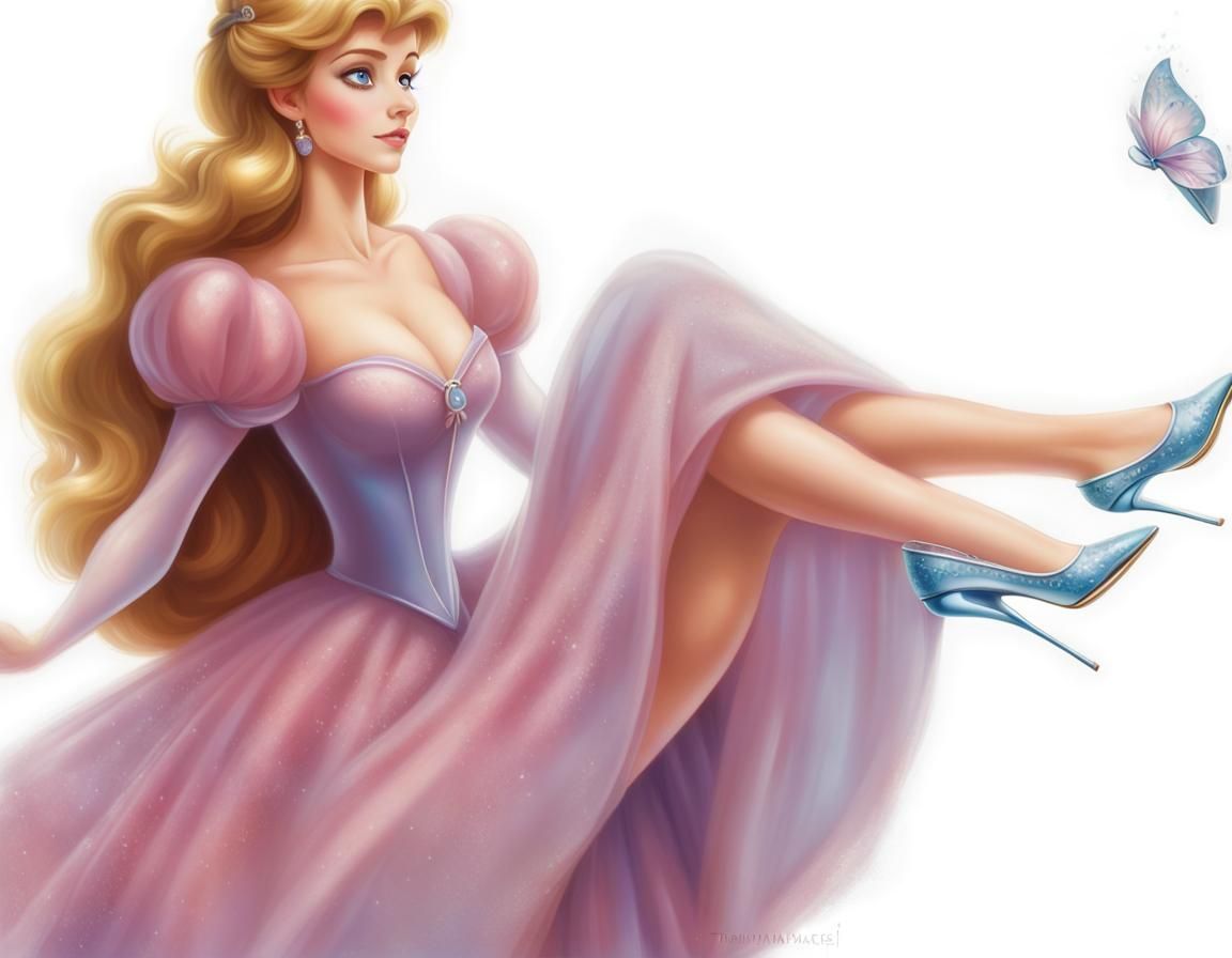 Anastasia as Queen with Glass Slipper