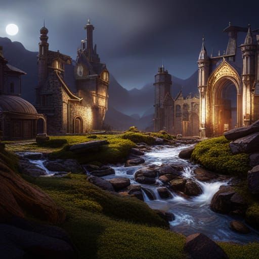 Fantastical Concept Art in Deep Color