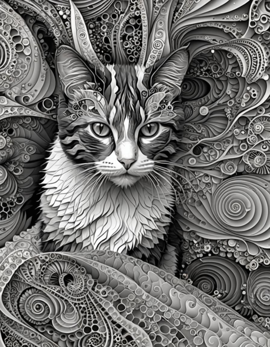 Black and white cat
