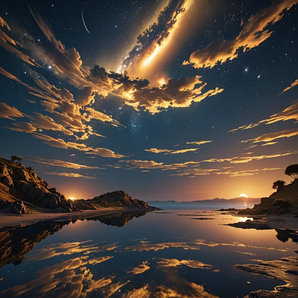 Fantasy Golf Course at Sunset in 8K