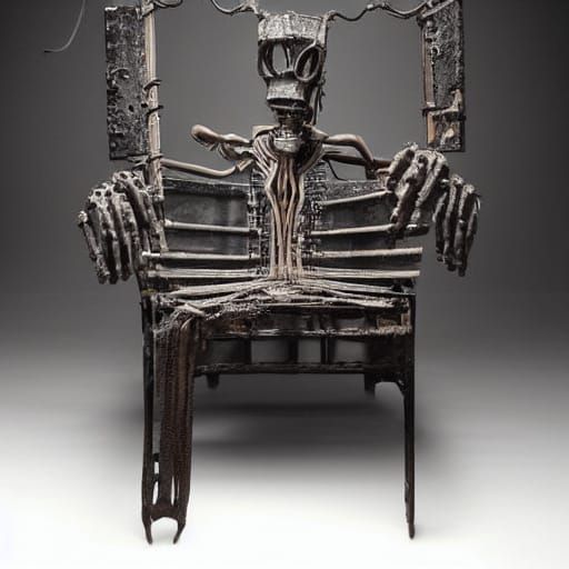 Giant Insect Robot in Goth Coffee Shop