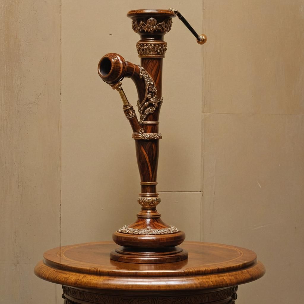 Luxurious Pipe Still Life in Baroque Style