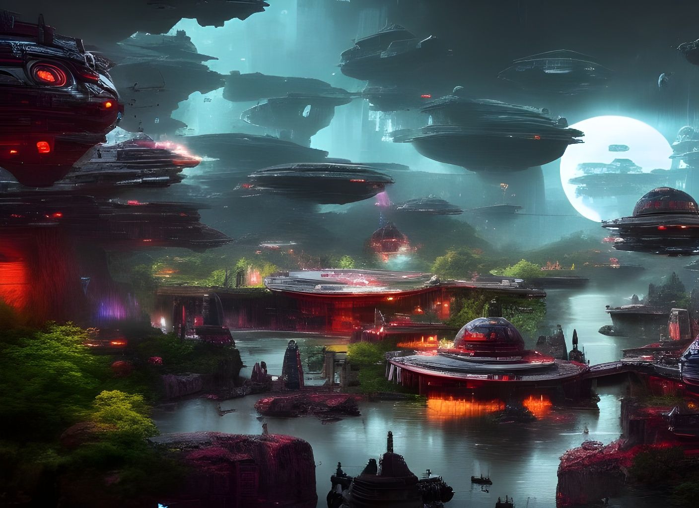 Hidden Village: Lush Sci-Fi Fantasy