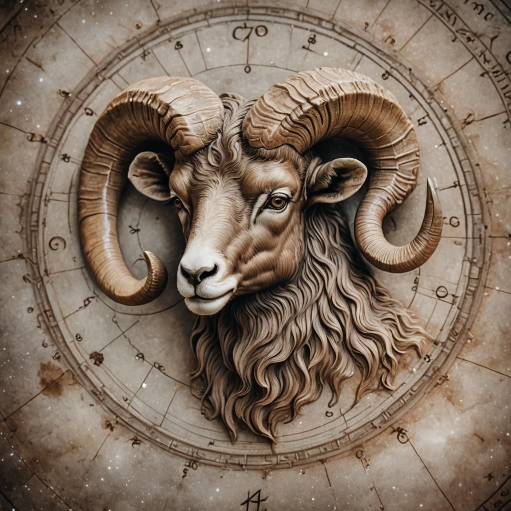 Macro Photo of Aries Zodiac Sign