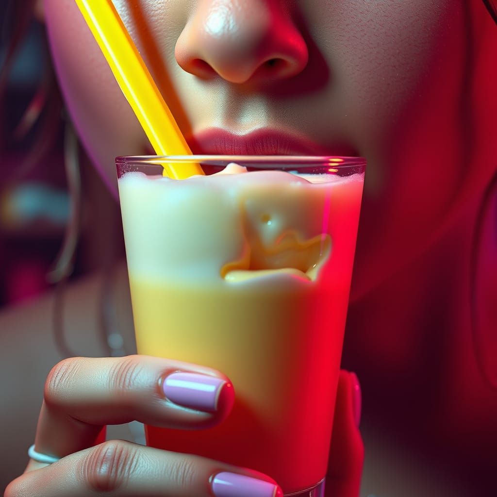 Neon Churro Delight: A Fantastical Food Concept