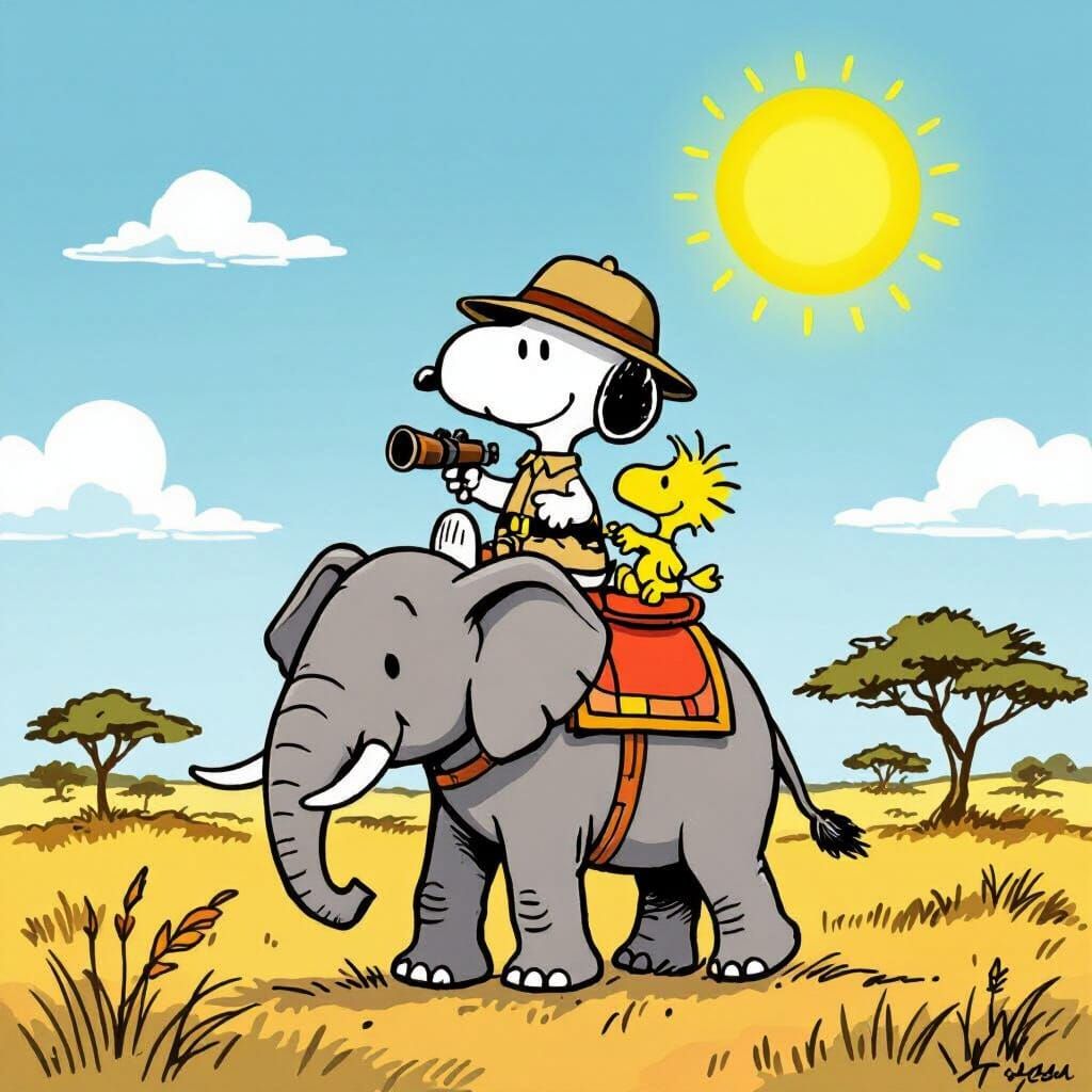 Snoopy and Woodstock Safari Adventure