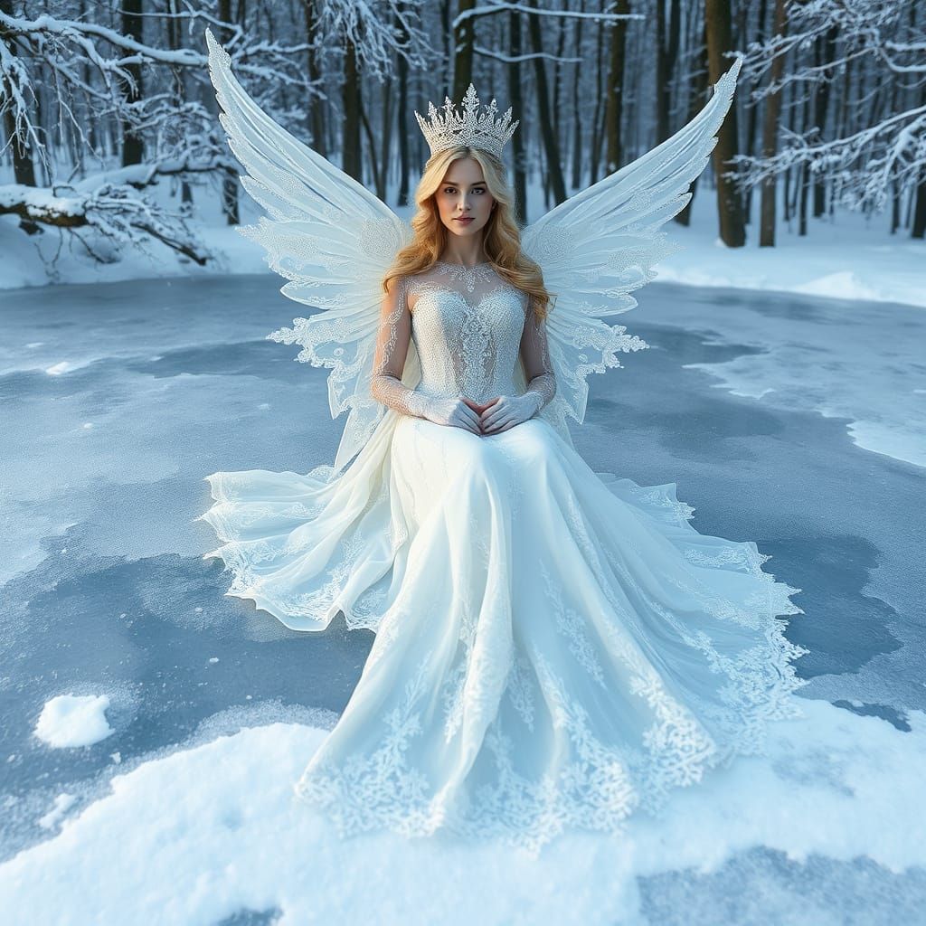 Regal Snow Angel in Winter Wonderland