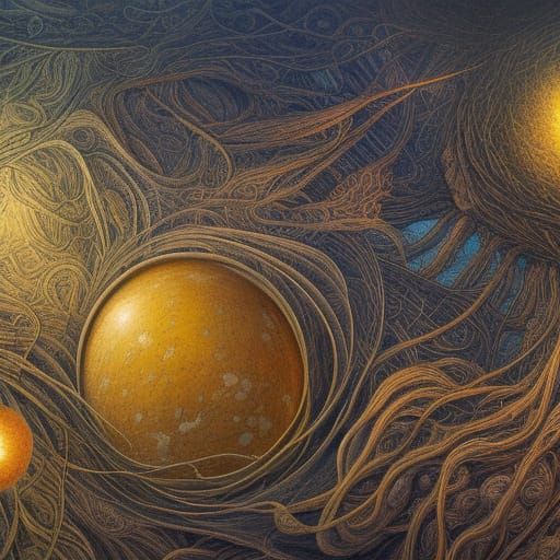 Surreal Eggscape: A Victor Brauner-Inspired Masterpiece