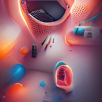 Detailed 8K Render of a Biological Cell
