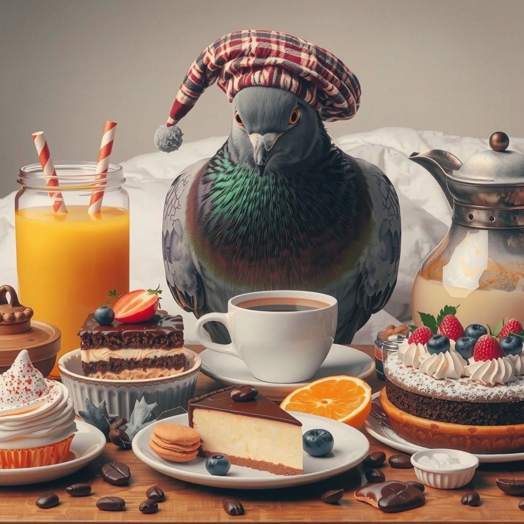 Majestic Iridescent Pigeon in Flight