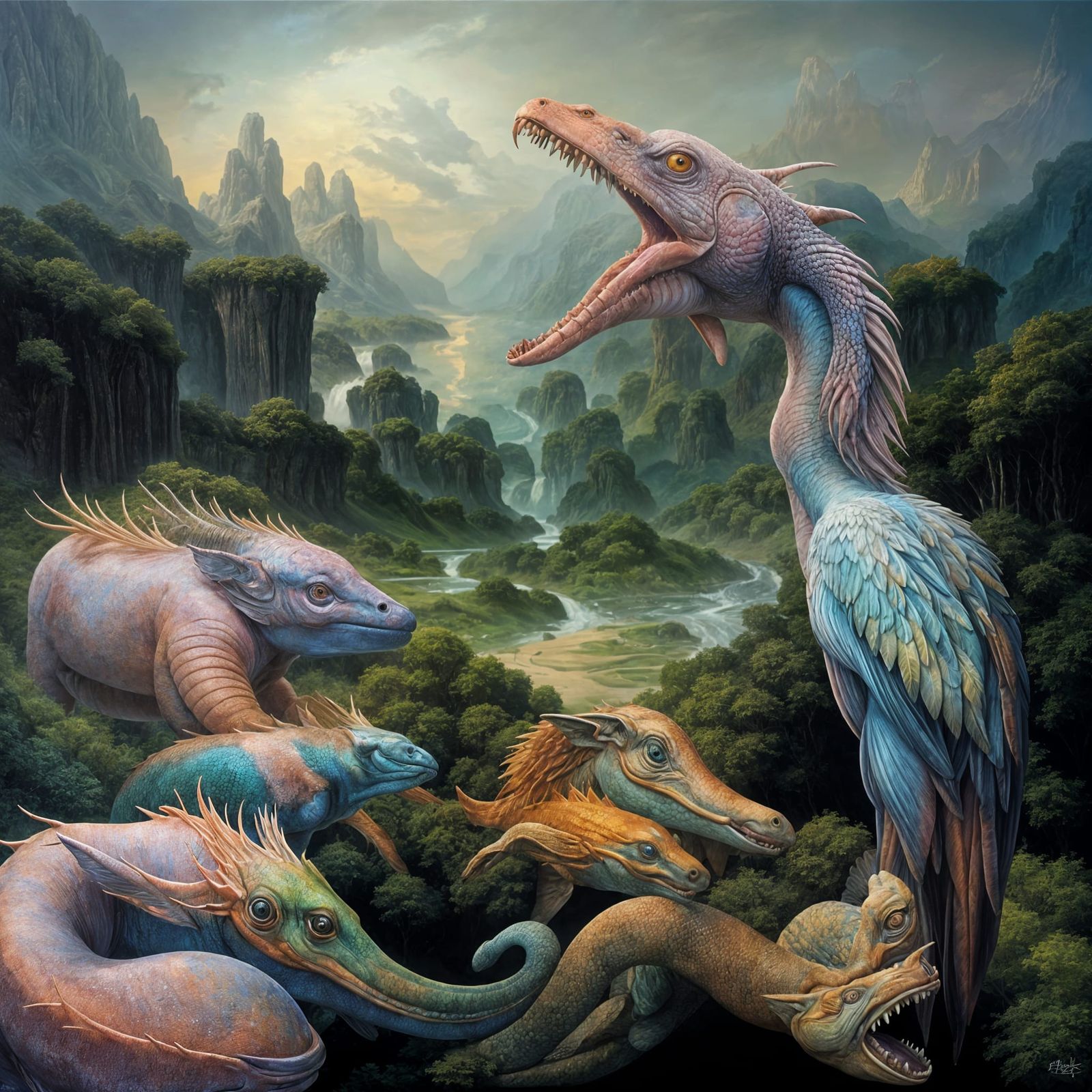 Exotic Alien Creatures in Hyperreal Detail