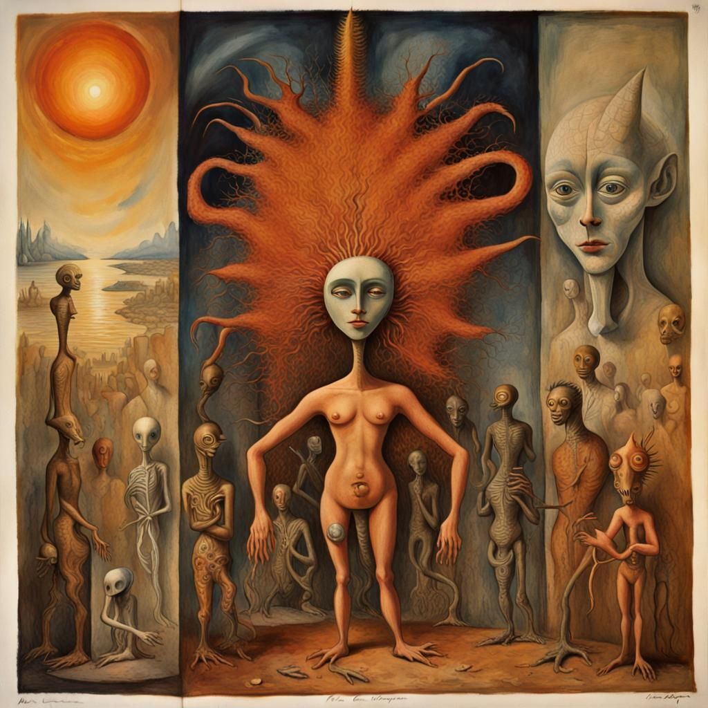 Dreamlike Surrealism: A Biometric Organicpunk Masterpiece