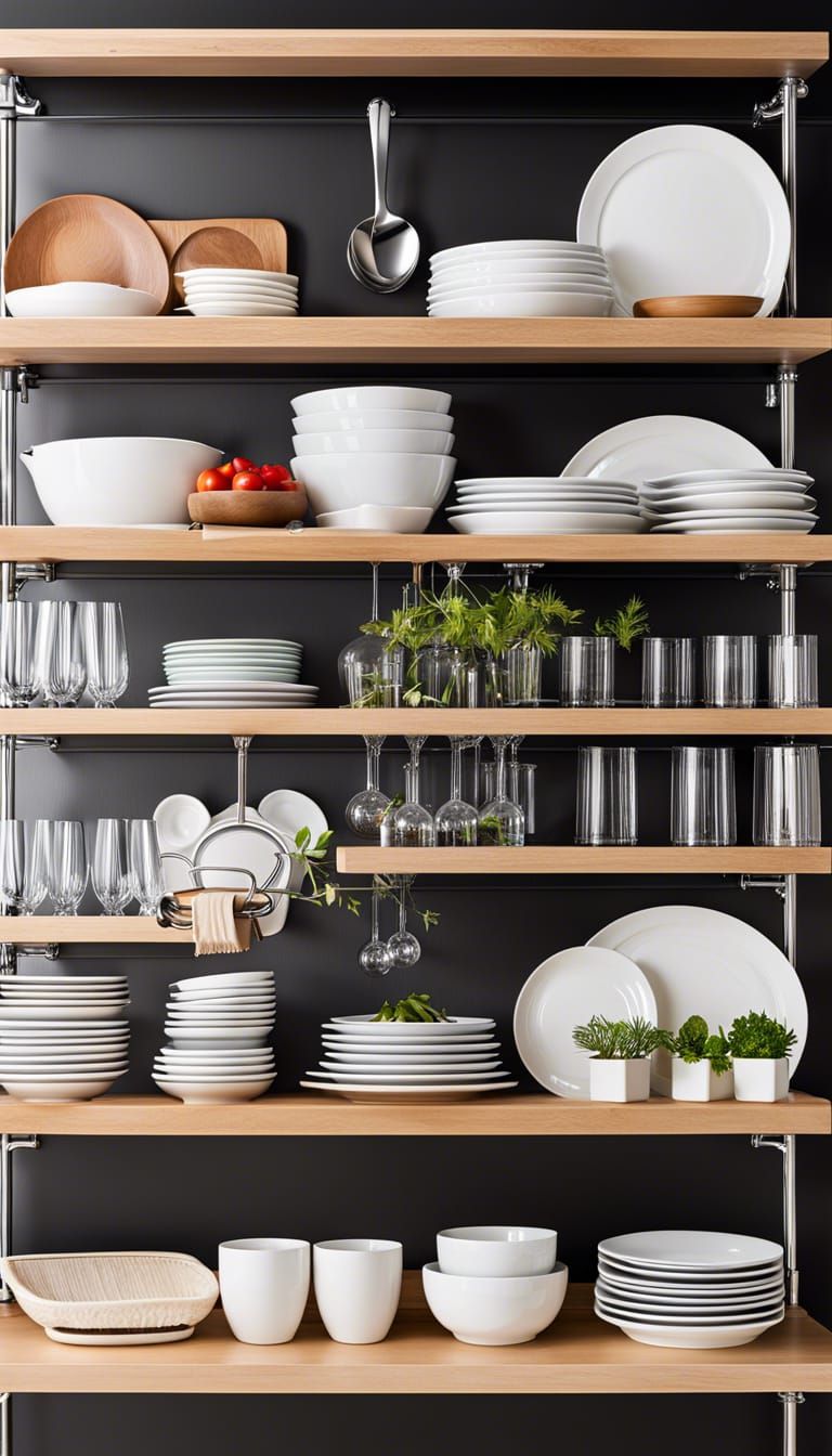 Modern Kitchen Countertop Organization and Display