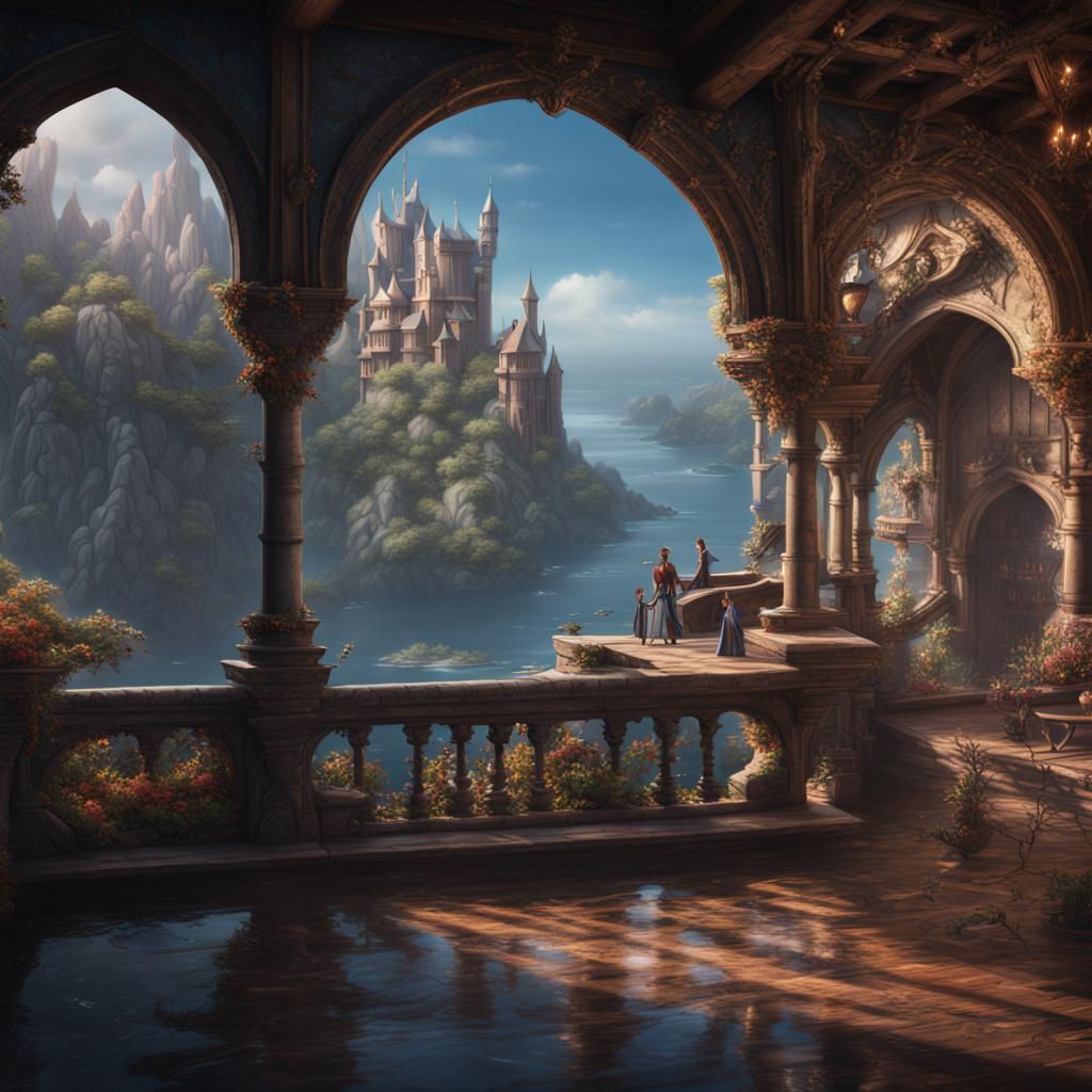 Detailed Matte Painting of Prince Eric