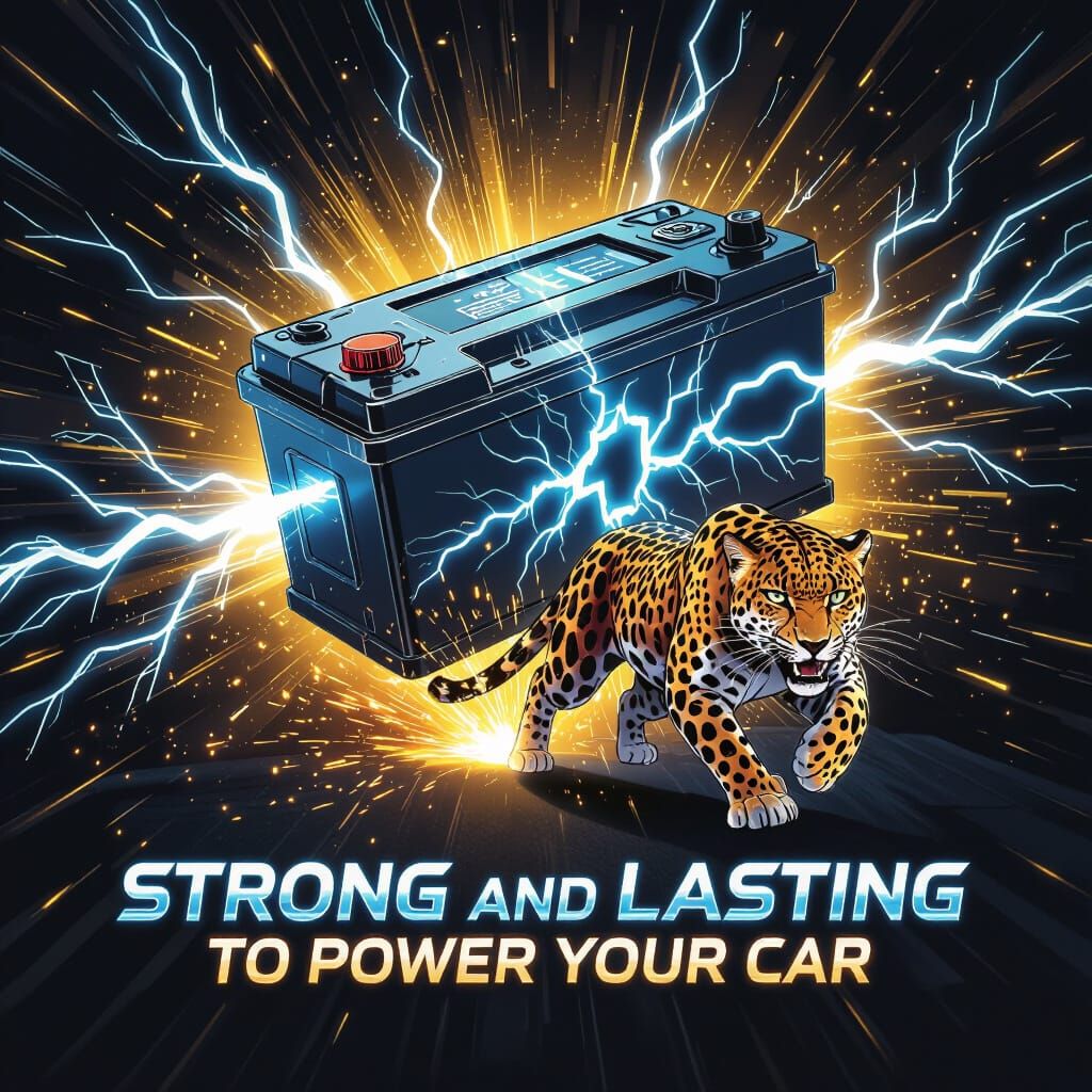 Supercharged Battery Logo with Electric Currents and Chargin...