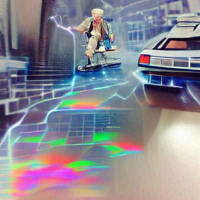 Futuristic Time-Traveling Vehicle Concept