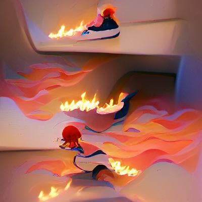 Phoenix Rising: A Fiery Digital Illustration