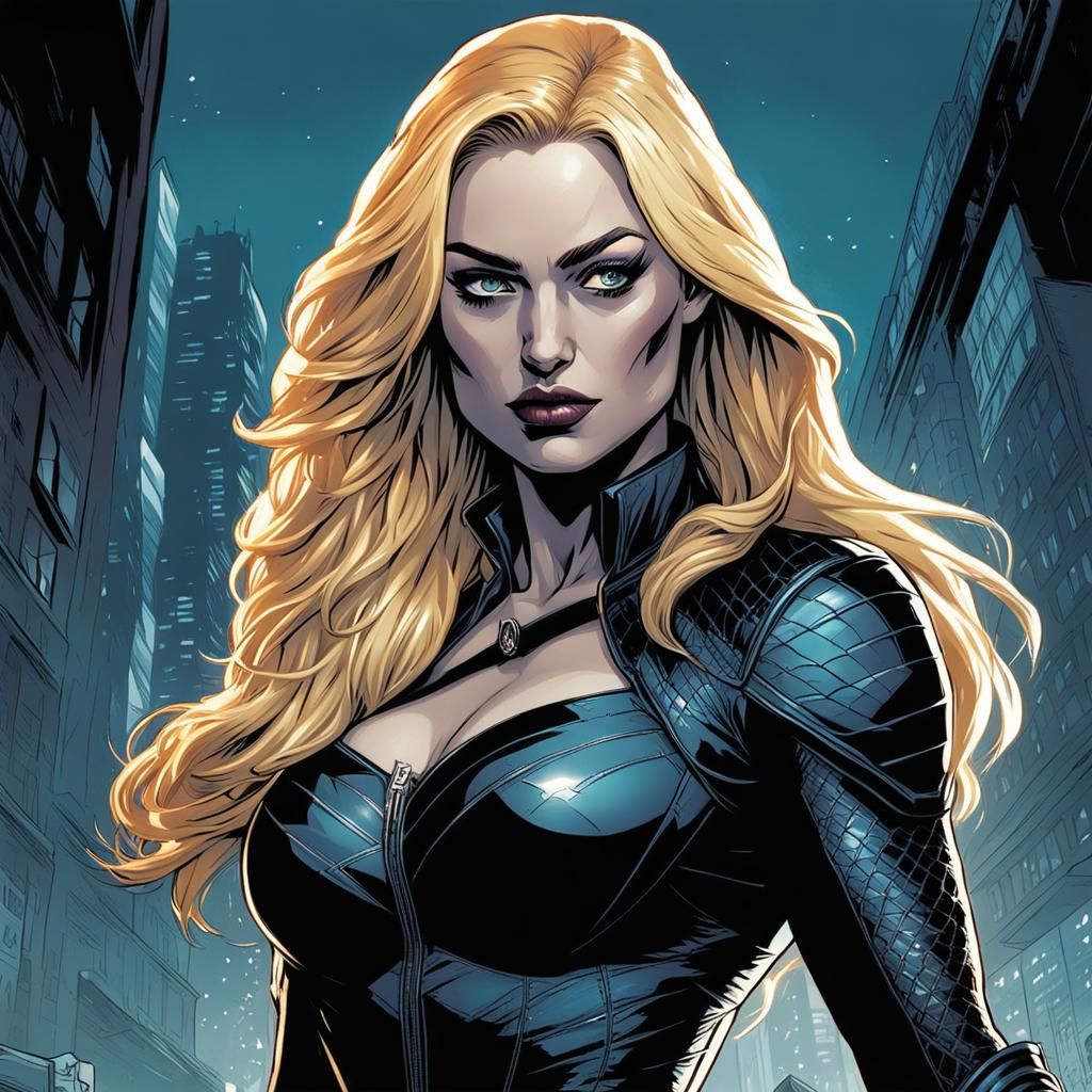 Black Canary Comic Book Art