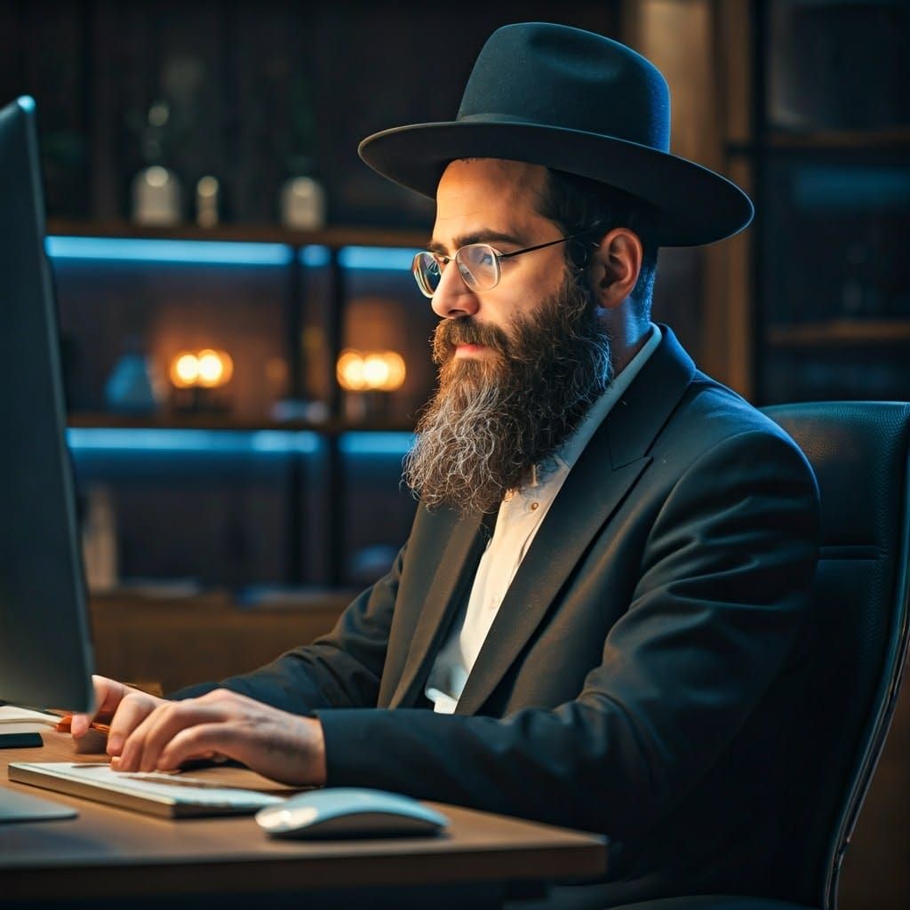 Ultra-Orthodox Man in Creative Proficiency