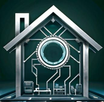 Modern Minimalist Smart Home Logo Design