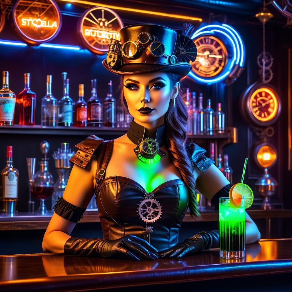 Steampunk Bartender