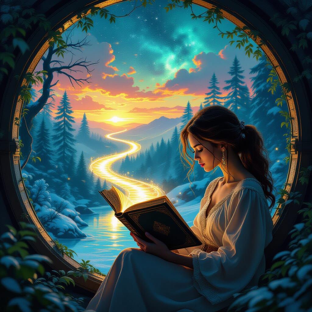 Woman's Book Reveals Neon Sci-Fi Worlds