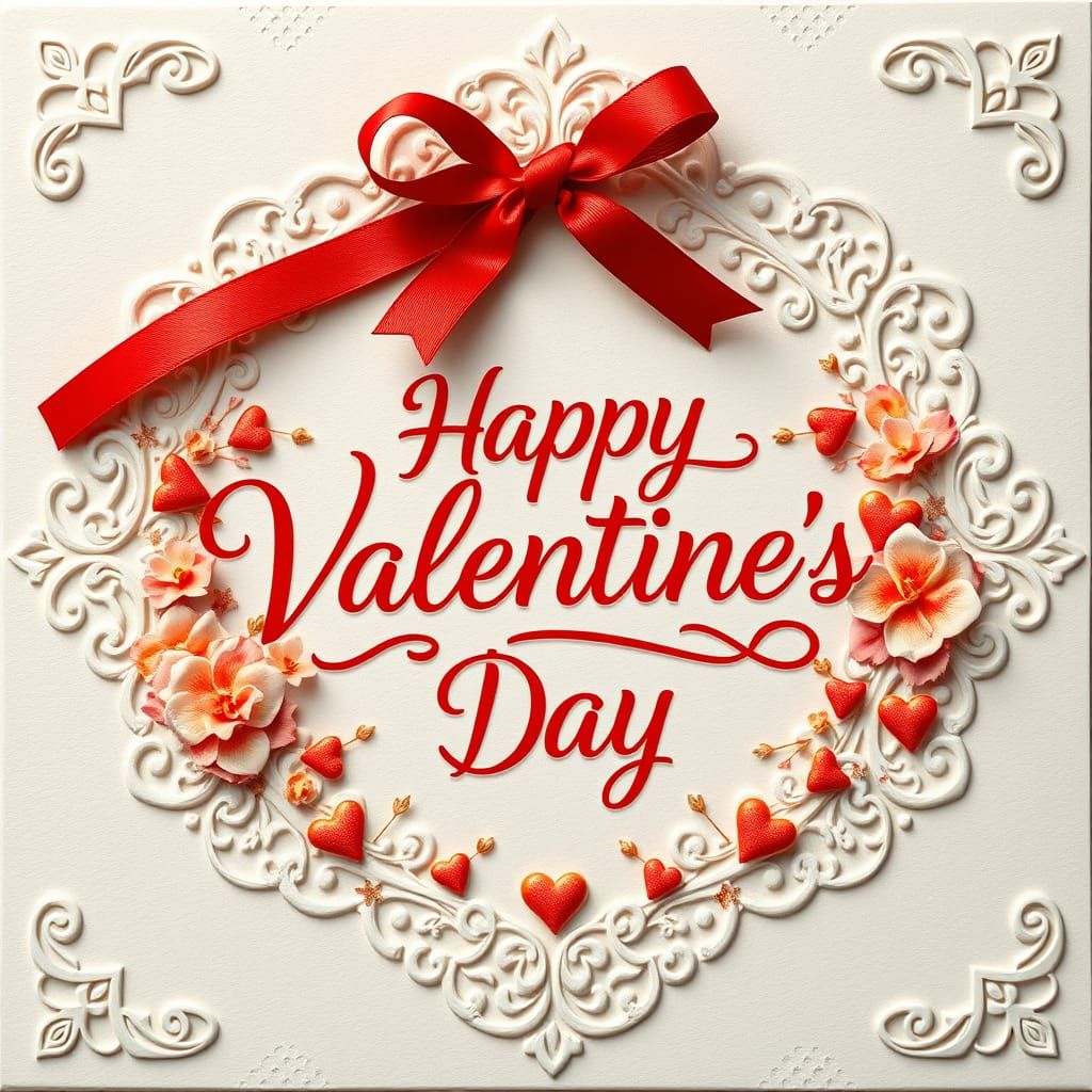 Luxurious Fantasy Valentine's Day Card