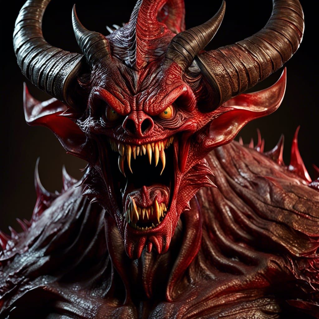 Terrifying horror screaming hell terror demon