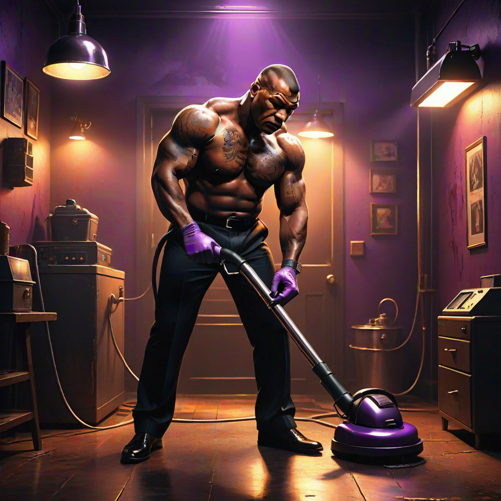 Gritty Film Noir Scene in Digital Painting