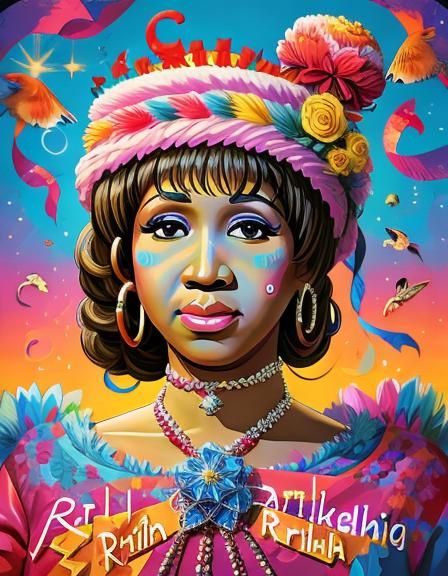 Aretha Franklin Portrait