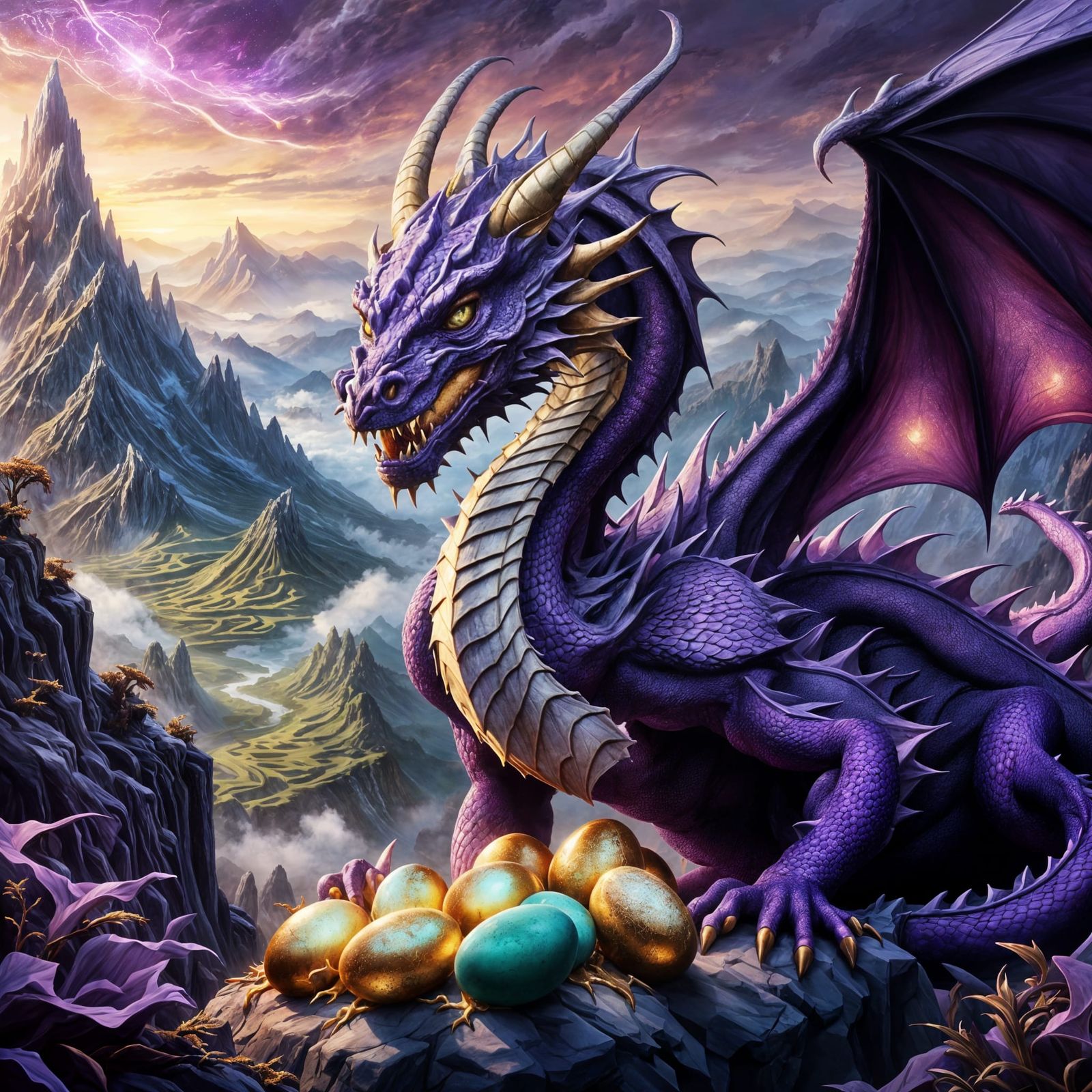 Purple dragon