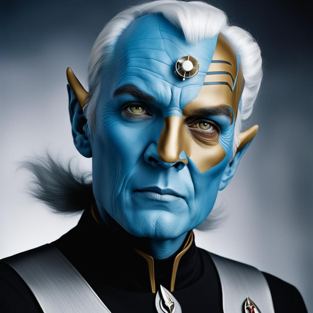 Andorian Alien Portrait from Star Trek