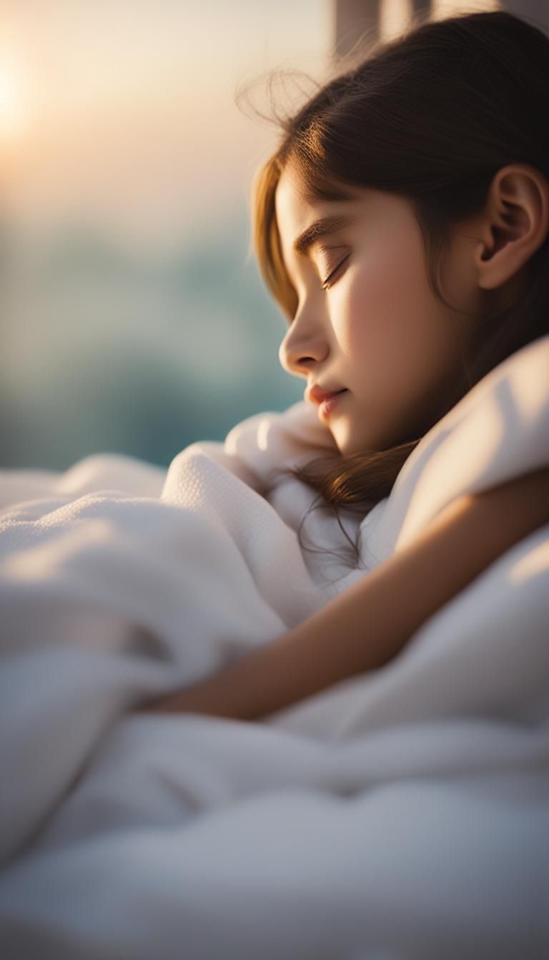 Girl Sleeping by the Sea: Professional Photography