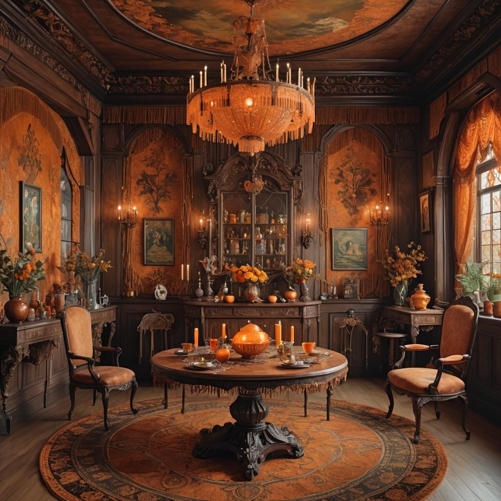 The haunted Victorian dining room